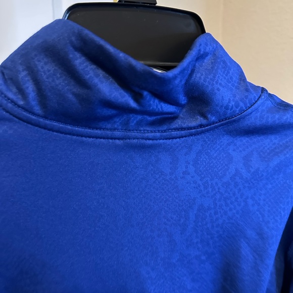 Nike Pro Dri-FIT Royal Blue Quarter-Zip Top - Picture 7 of 8